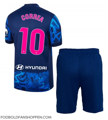Atletico Madrid Angel Correa #10 Tredjetrøje Børn 2024-25 Kortærmet (+ Korte bukser)